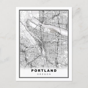 Portland Map Briefkaart