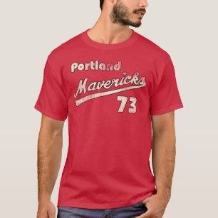 Portland Mavericks Retro Deunct Baseball Jersey T-shirt