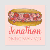 Portland ME Maine Lobster Roll Seafood Sandwich Naamplaatje (Voorkant)