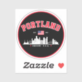 Portland Modern Skyline city Sticker (Vel)