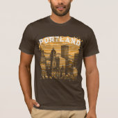 Portland Naam toevoegen Sinaasappel Graphic T-shir T-shirt (Voorkant)