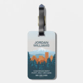 Portland, OF Bagagelabel (Achterkant verticaal)