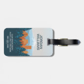 Portland, OF Bagagelabel (Achterkant horizontaal)