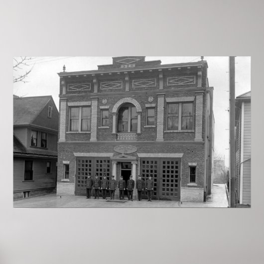 Portland, OF brandstation #17 Uitzicht Foto Poster (Voorkant)