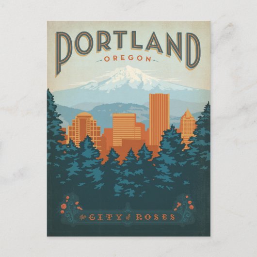 Portland, OF Briefkaart (Voorkant)