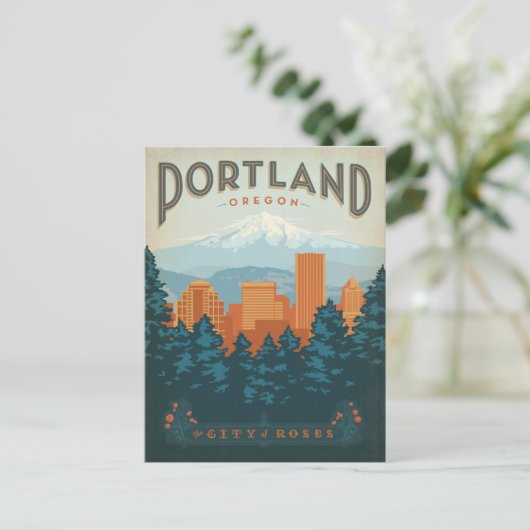 Portland, OF Briefkaart (Staand voorkant)