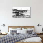 Portland, of Pacific Highway Interstate Bridge Canvas Afdruk (Insitu (Slaapkamer))