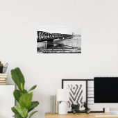 Portland, of Pacific Highway Interstate Bridge Poster (Thuiskantoor)