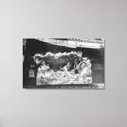 Portland, OF Parade Float Pearls of the Pacific Canvas Afdruk (Voorkant)
