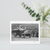 Portland, OF Roos Festival Parade Floats Briefkaart (Staand voorkant)