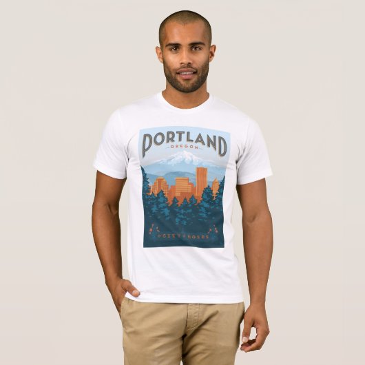 Portland, OF T-shirt (Voorkant volledig)