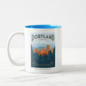 Portland, OF Tweekleurige Koffiemok (Links)