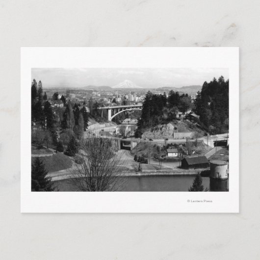 Portland, OF Uitzicht uit de stad Briefkaart (Voorkant)