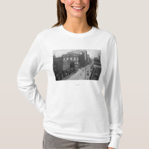 Portland, OF Uitzicht van 3D Street Foto T-shirt