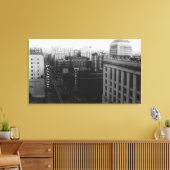 Portland, OF Uitzicht van Broadway van Main St. Canvas Afdruk (Insitu (Woonkamer))