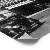 Portland, OF Uitzicht van Broadway zien Noord Poster (Hoek)