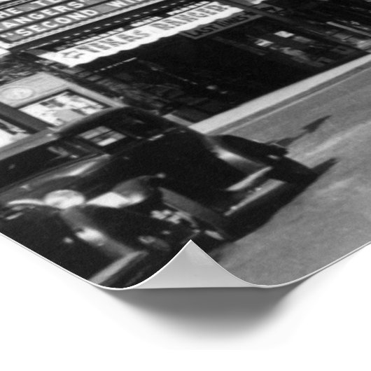 Portland, OF Uitzicht van Broadway zien Noord Poster (Hoek)