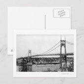 Portland, OF Uitzicht van St. John Bridge over Briefkaart (Voorkant / Achterkant)