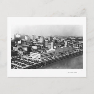 Portland, OF Uitzicht vanuit de lucht van de Hawth Briefkaart