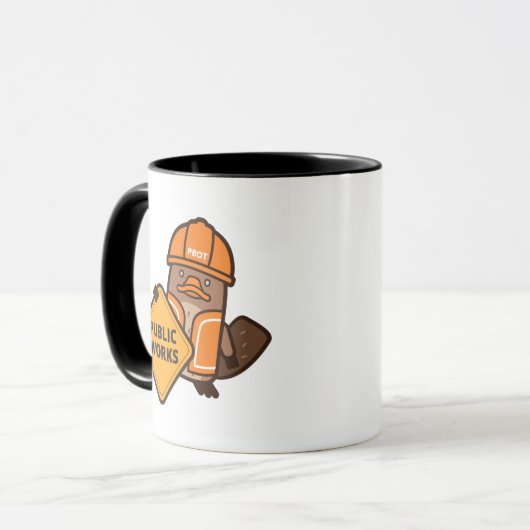 Portland Openbare Werken Platypus Mok (Voorkant links)