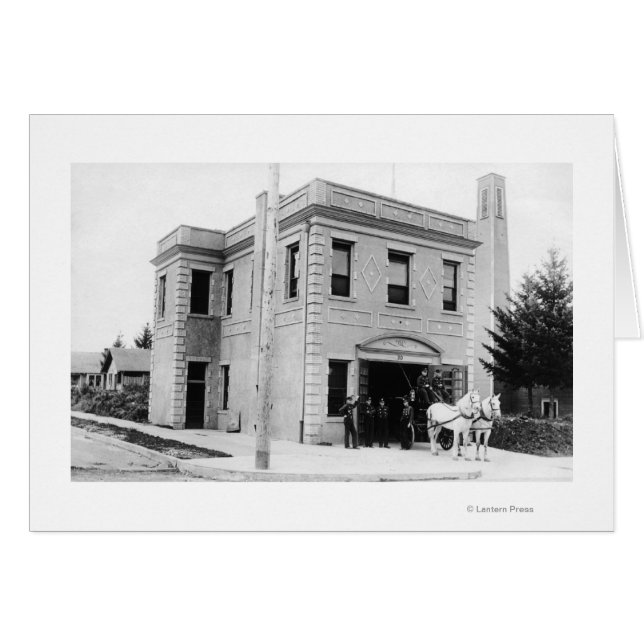 Portland, OR Fire Station #30 Horse Cart (Voorkant Horizontaal)