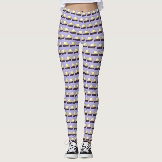 Portland OR Oregon Marionberry Berry Pie Slice Leggings (Voorkant)