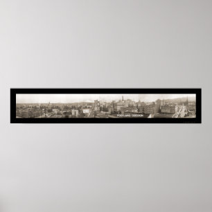 Portland OR Panorama Foto 1923 Poster