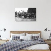 Portland, OR Roos Festival Parade Paarden Canvas Afdruk (Insitu (Slaapkamer))