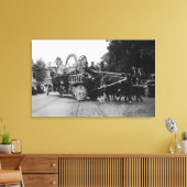 Portland, OR Roos Festival Parade Paarden Canvas Afdruk (Insitu (Woonkamer))