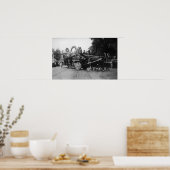 Portland, OR Roos Festival Parade Paarden Poster (Keuken)