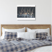 Portland, OR - slagersheiverlichting Canvas Afdruk (Insitu (Slaapkamer))