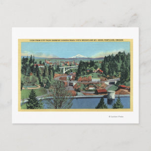 Portland OR - Uitzicht uit City Park Briefkaart