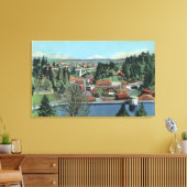 Portland OR - Uitzicht uit City Park Canvas Afdruk (Insitu (Woonkamer))