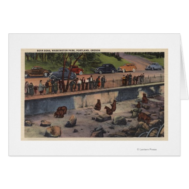 Portland, ORBar Dens in Washington Park (Voorkant Horizontaal)