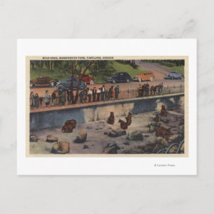 Portland, ORBar Dens in Washington Park Briefkaart
