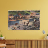 Portland, ORBar Dens in Washington Park Canvas Afdruk (Insitu (Woonkamer))