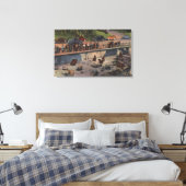 Portland, ORBar Dens in Washington Park Canvas Afdruk (Insitu (Slaapkamer))
