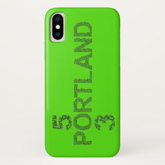 Portland Oregon 503 Apple iPhone Case (Achterkant)