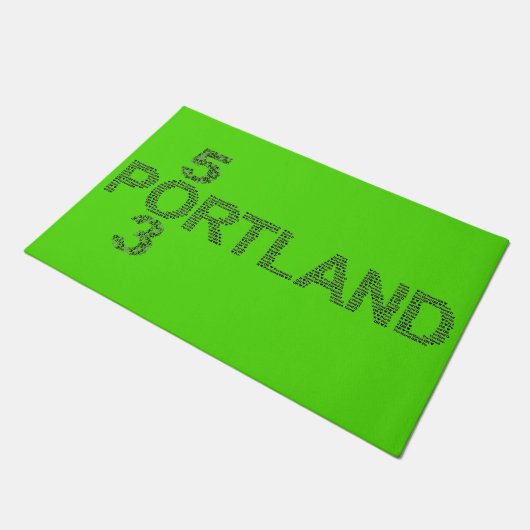 Portland Oregon 503 Welkom Doormat van Tell3People Deurmat (Schuin)