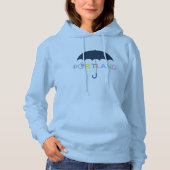 Portland Oregon Bicycle Umbrella Hoodie Sweatshirt (Voorkant)