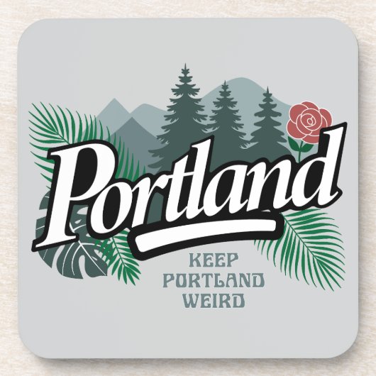 Portland Oregon Bier Onderzetter (Voorkant)
