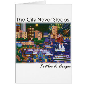 Portland Oregon bij nacht