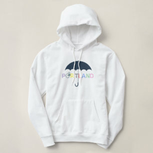 Portland Oregon Bike Umbrella Hoodie Sweatshirt