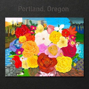 Portland Oregon Blank Kaart
