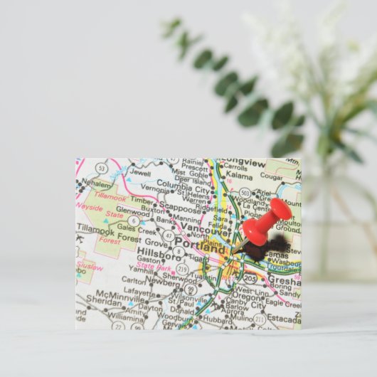 Portland, Oregon Briefkaart (Staand voorkant)