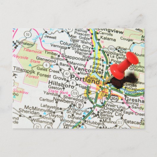 Portland, Oregon Briefkaart (Voorkant)