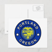 Portland Oregon Briefkaart (Voorkant / Achterkant)