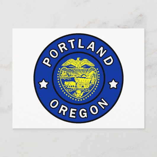 Portland Oregon Briefkaart (Voorkant)