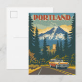 Portland, Oregon Briefkaart (Voorkant / Achterkant)