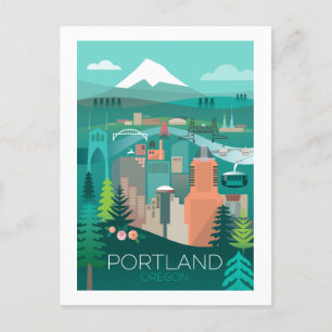 Portland, Oregon Briefkaart